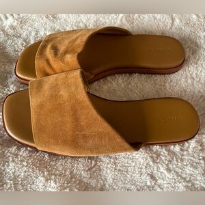Vince suede slides, worn once